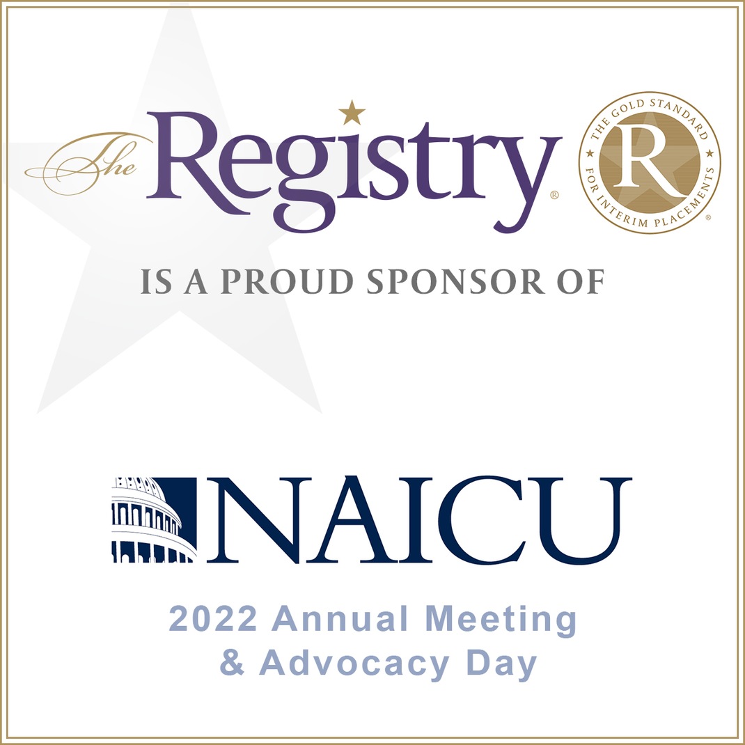 The Registry is proud to sponsor the 2022 NAICU National Association