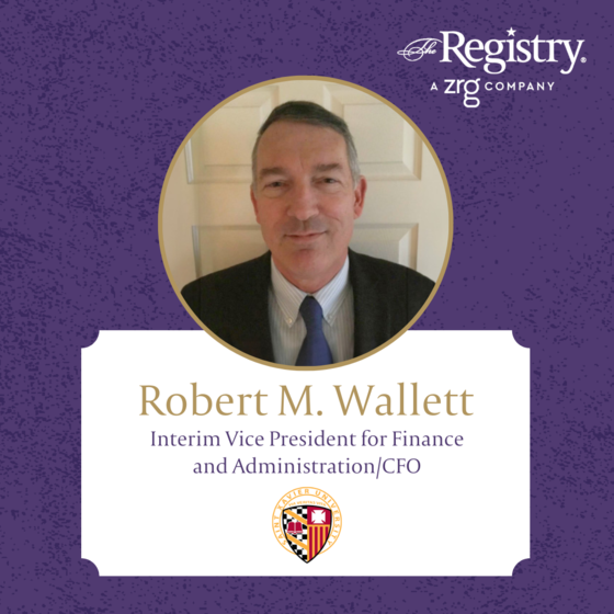 Congratulations to Registry Member Robert M. Wallett for already making such an impact as Interim Vice President for Finance Administration/CFO at Saint Xavier University.